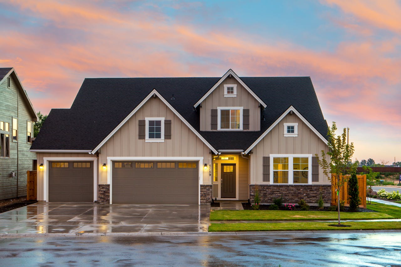 Services-03 Charming family home in Boise, ID with a modern facade and spacious garage.